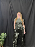 Olive Smocked Top and Pant