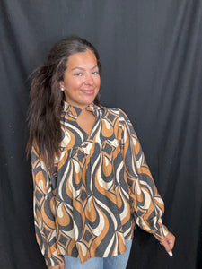Black-Multi long sleeve top