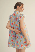 Blue Floral Dress