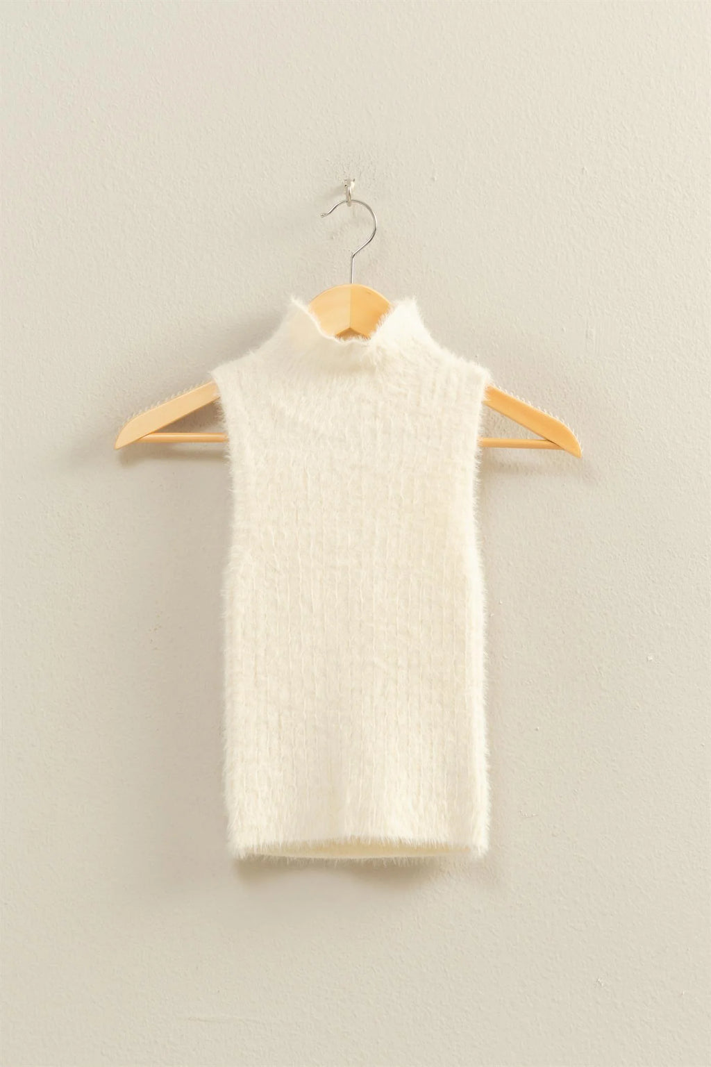 Cream Sleeveless Top