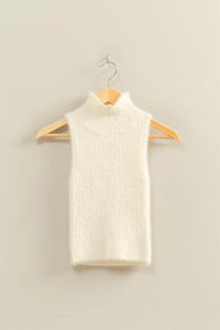 Cream Sleeveless Top