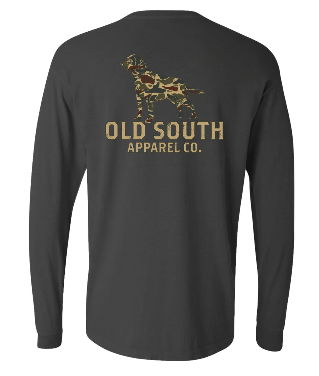 Thicket Camo w/dog Outline Longsleeve Tee