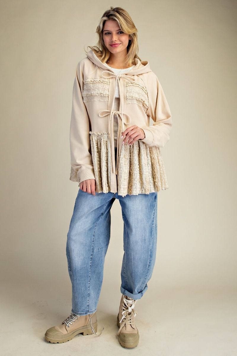 Khaki Terry Knit Jacket