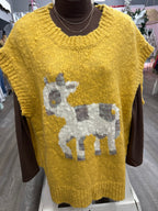 Mustard Calf Sweater
