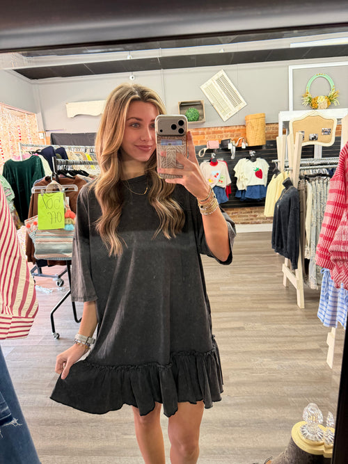 Ash Ruffle Bottom T-shirt Dress