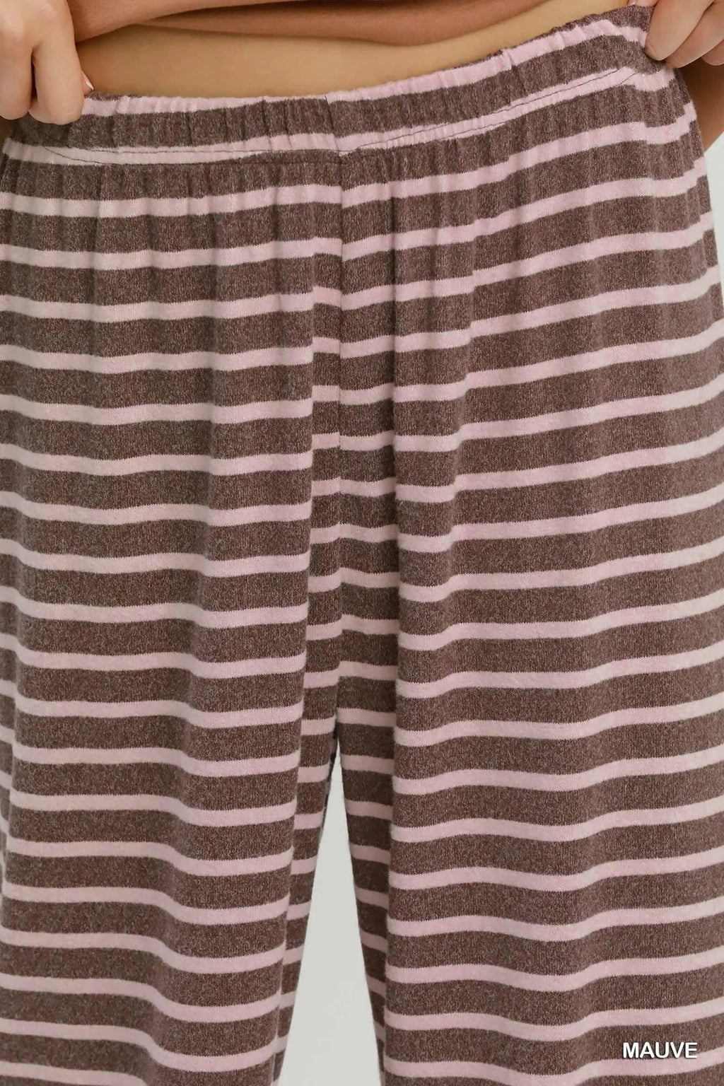 Mauve/Brown Striped Set