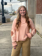 Rose Pink Patchwork Top