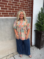 Curvy Dark Denim Crop Pant