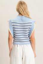 Light Blue Striped Sweater