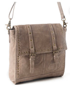 Myra Western Rune Leather Crossbody Bag In Ashwood Tan