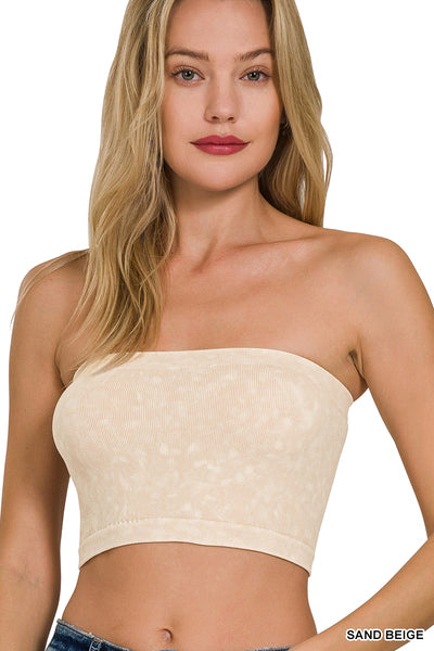 Sand Ribbed Tube Top
