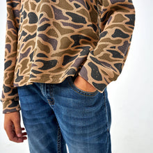 Load image into Gallery viewer, Youth Thermal Hoodie-Gauge Camo
