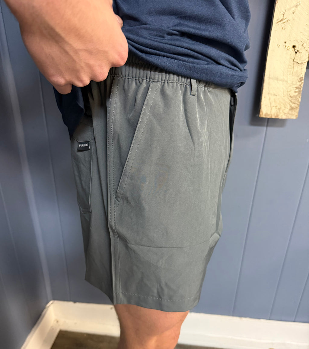 Everyday Short - River Rock Grey - Classic Deer Camo Pocket