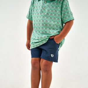 Youth Athletic Short-Heather Navy