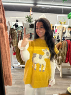 Mustard Calf Sweater