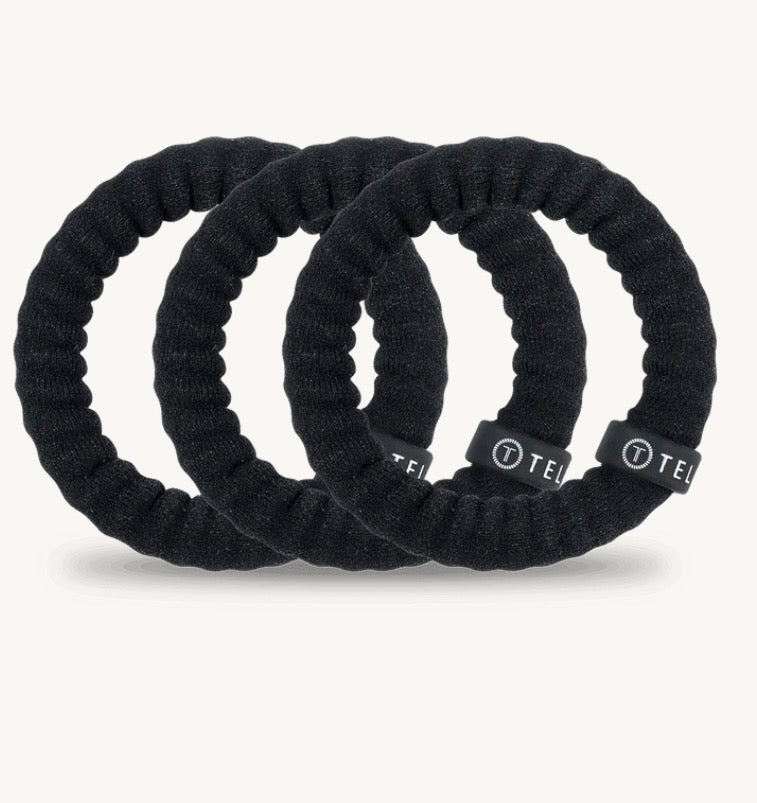 Jet Black Small Teleties