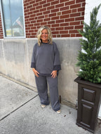 Curvy Charcoal Pant set