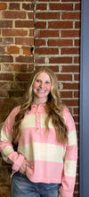 Load image into Gallery viewer, Baby Pink Striped Sweater

