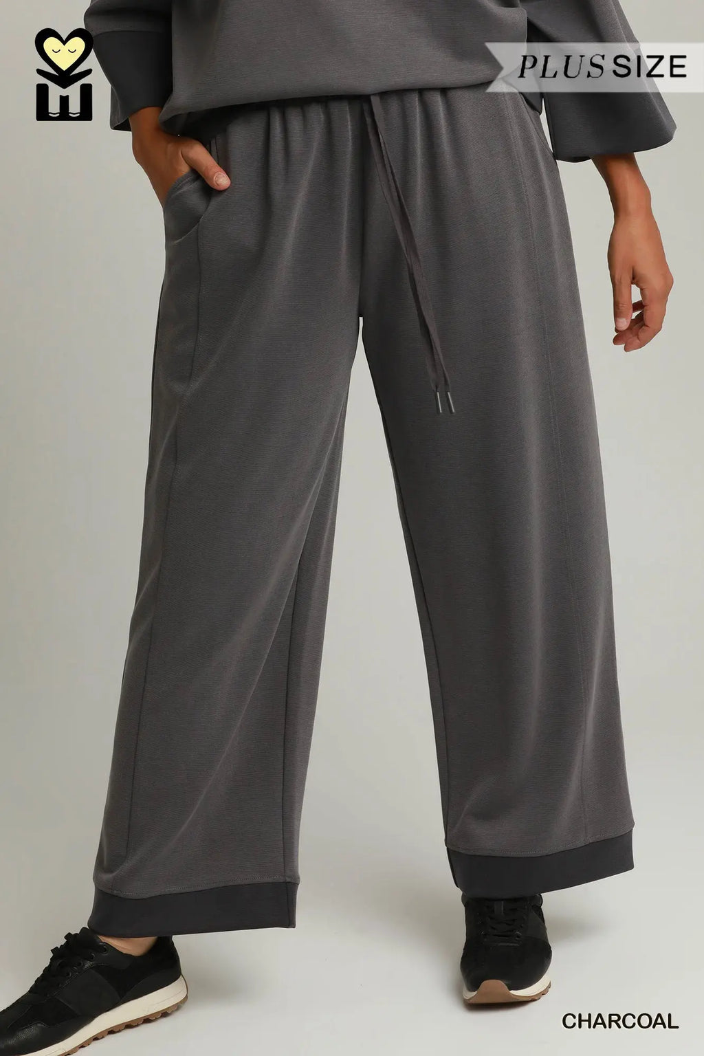 Curvy Charcoal Pant set