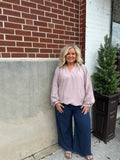 Curvy Rose Polka Dot Top