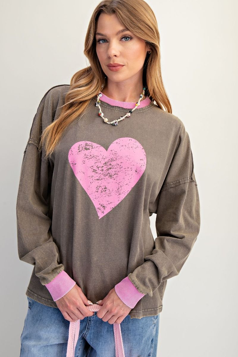 Mocha Heart Top