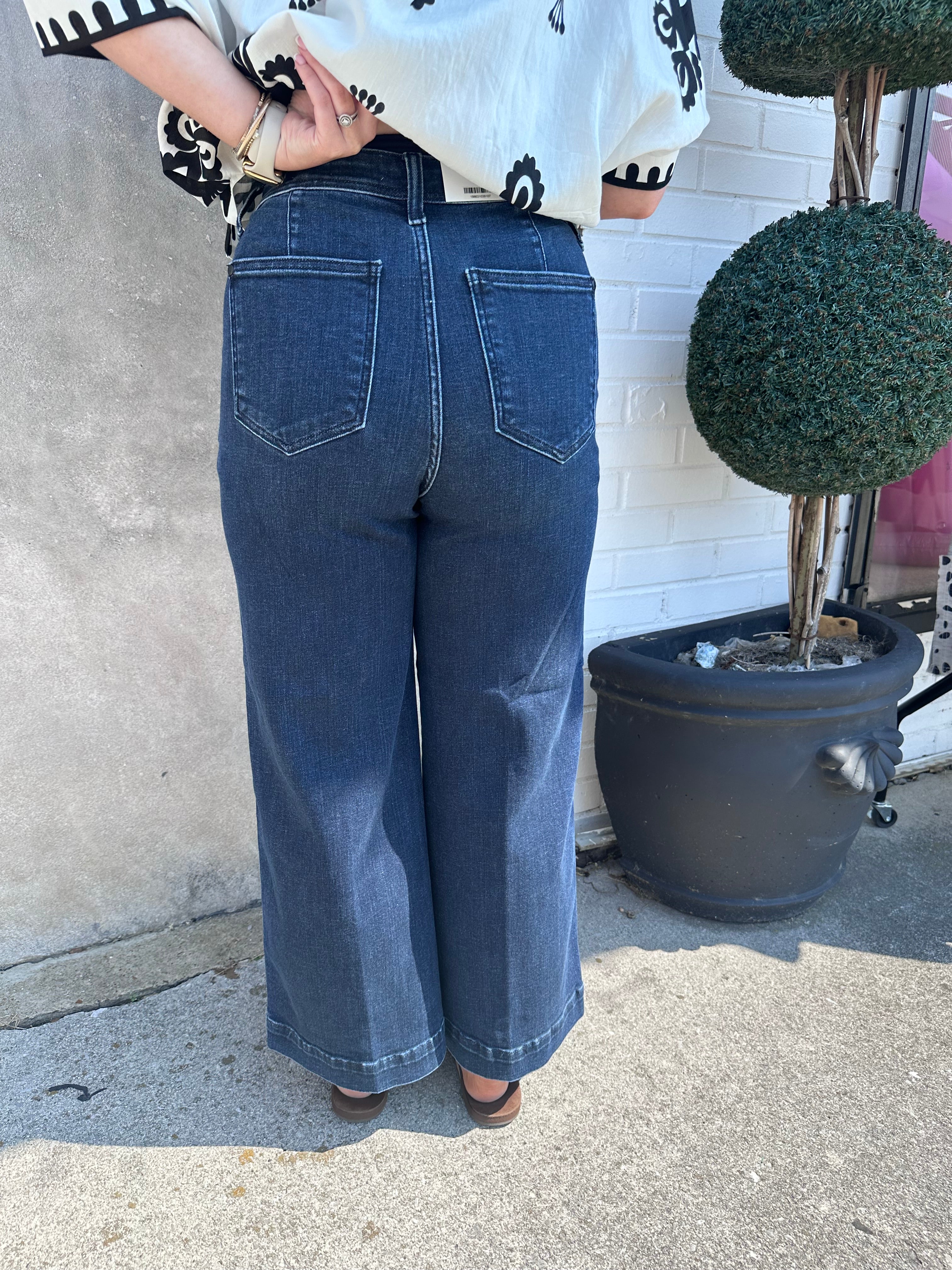 JB Dark Ankle Wide Trouser