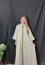 Load image into Gallery viewer, Olive Striped Long Dress
