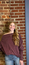 Load image into Gallery viewer, Burgundy One Shoulder Top
