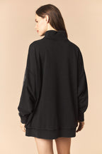 Black Ga Mock Neck