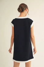 Black/White Contrast Dress