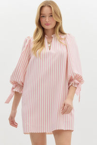 Pink Striped Dress