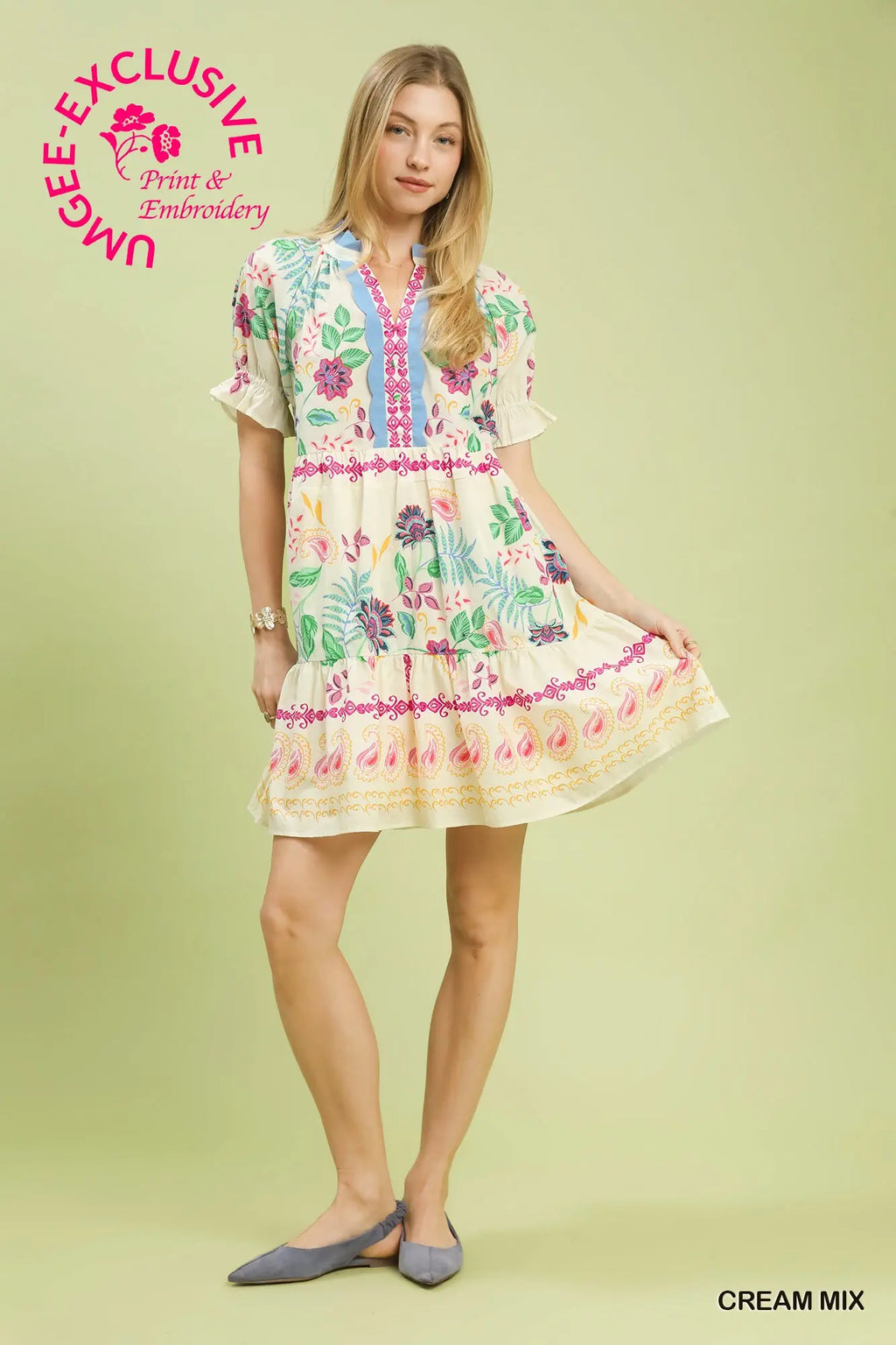 Bright Bloom Floral Dress