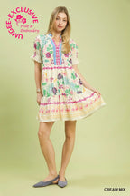 Bright Bloom Floral Dress