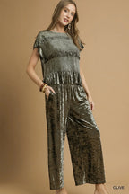 Olive Smocked Top and Pant