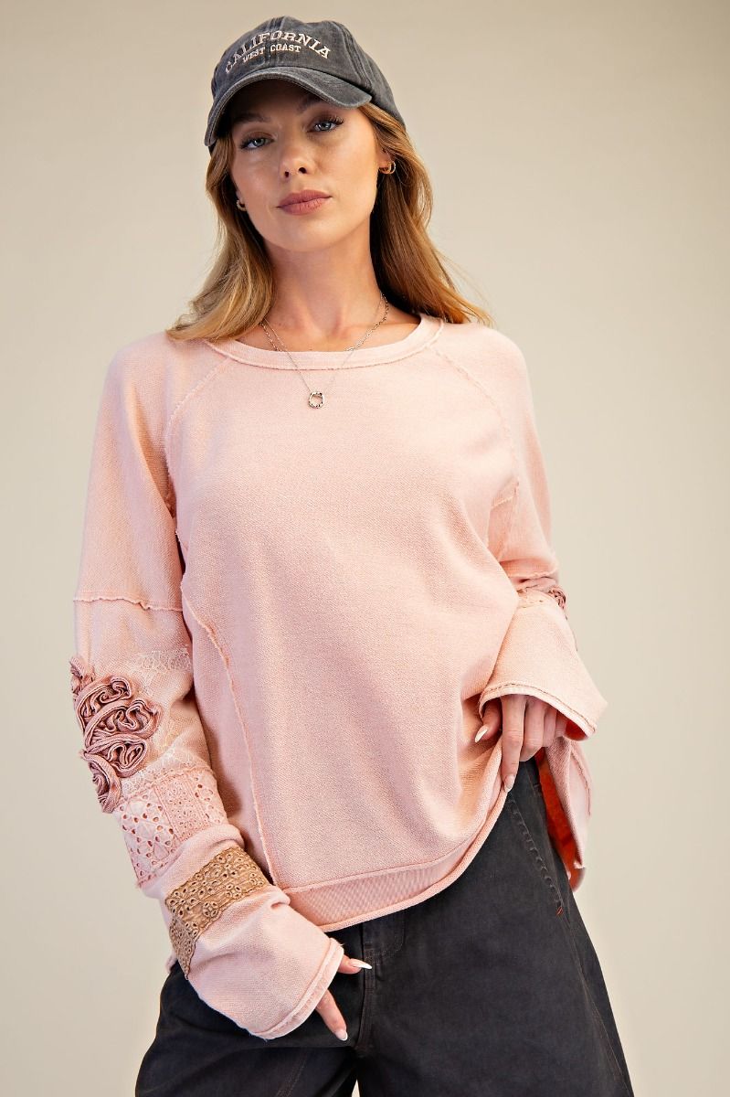 Rose Pink Patchwork Top