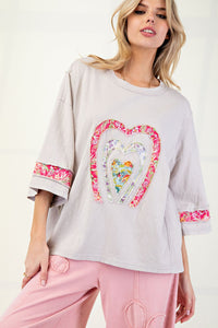 Heart Patch Top