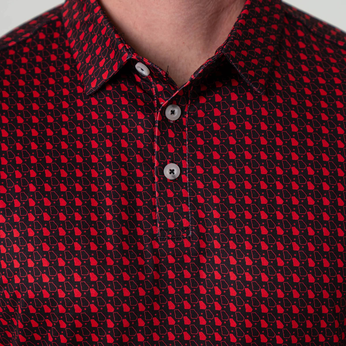 Burlebo Performance Polo Red & Black