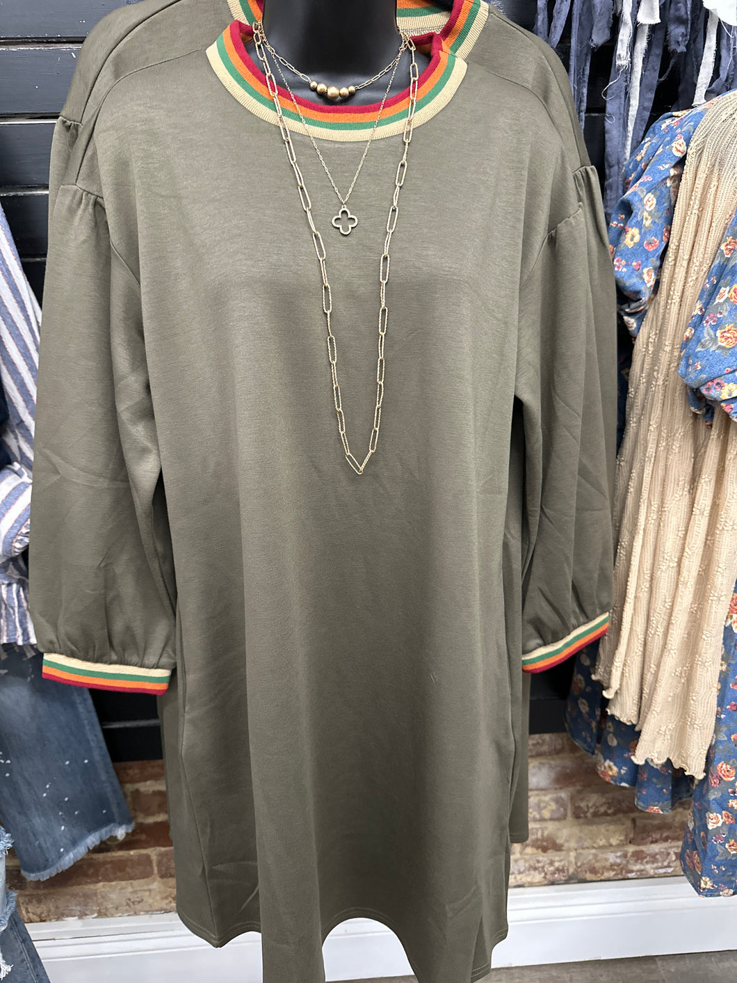 Olive Casual Dress