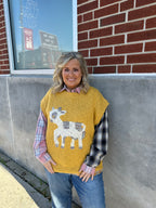 Mustard Calf Sweater