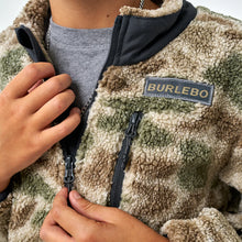 Load image into Gallery viewer, Youth Sherpa Full Zip Jacket-Alpine Camo
