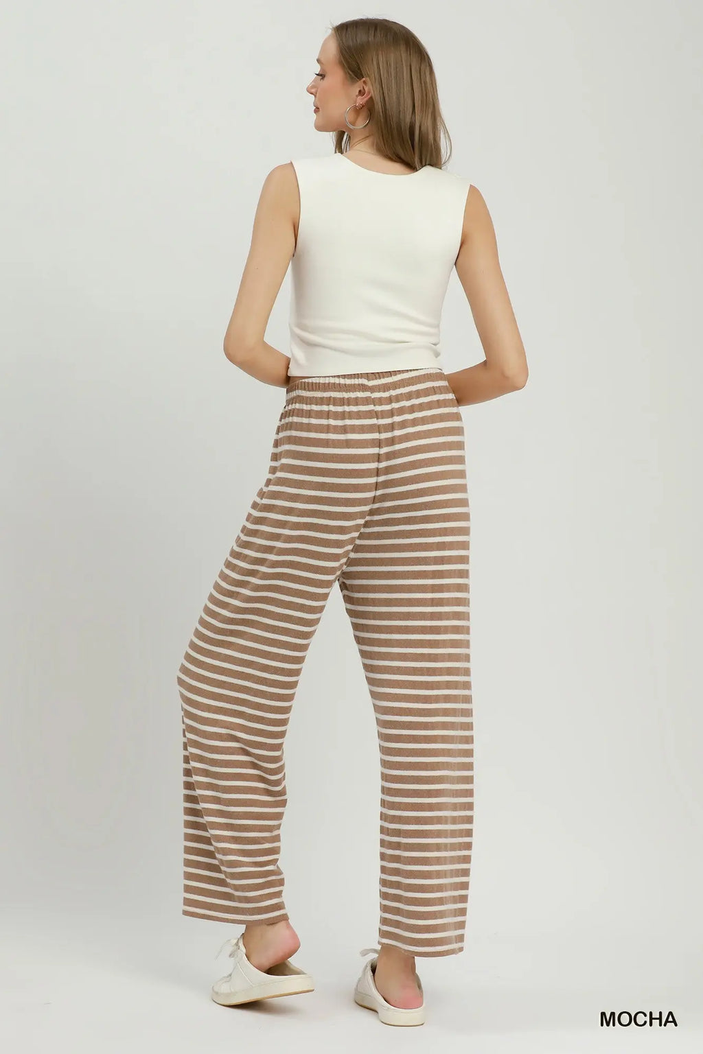 Mocha/Cream Striped Set