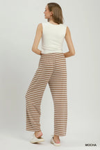 Mocha/Cream Striped Set