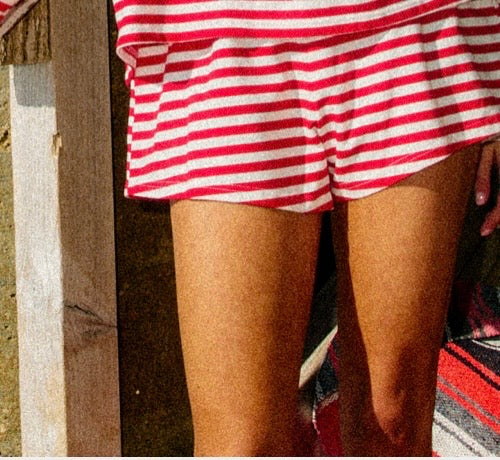 Red Stripe Shorts