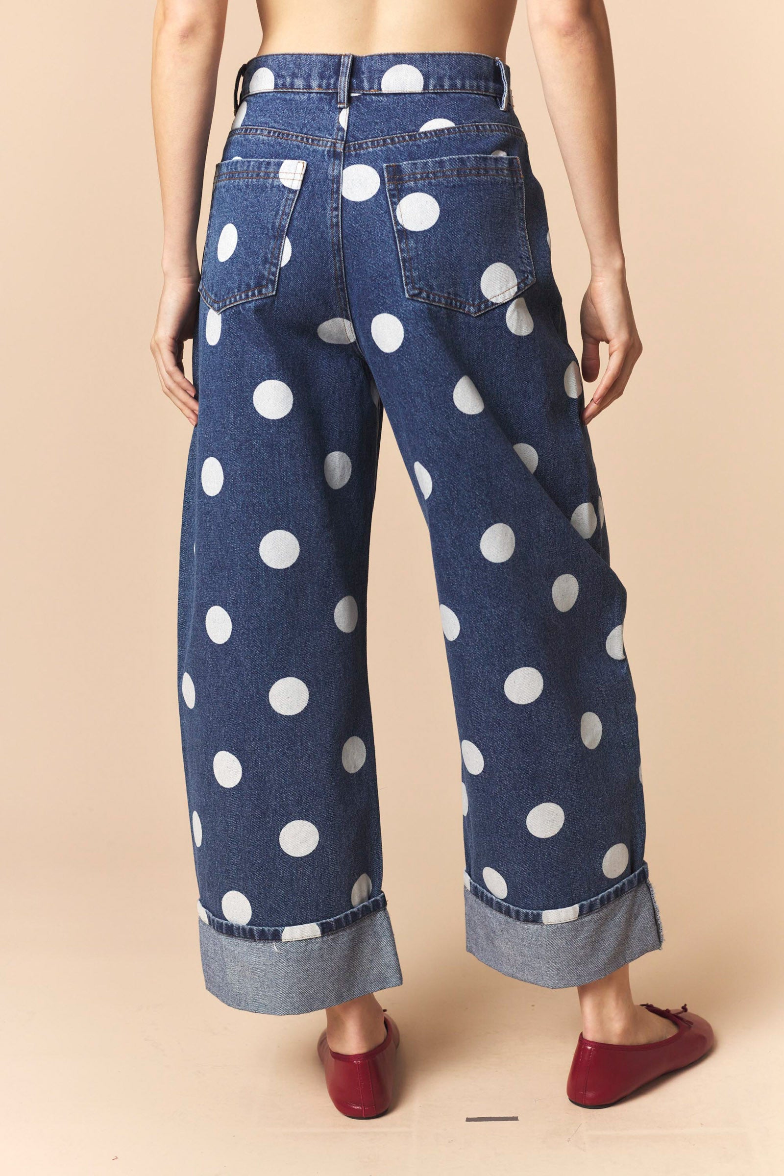 Denim Polka Dot Jean