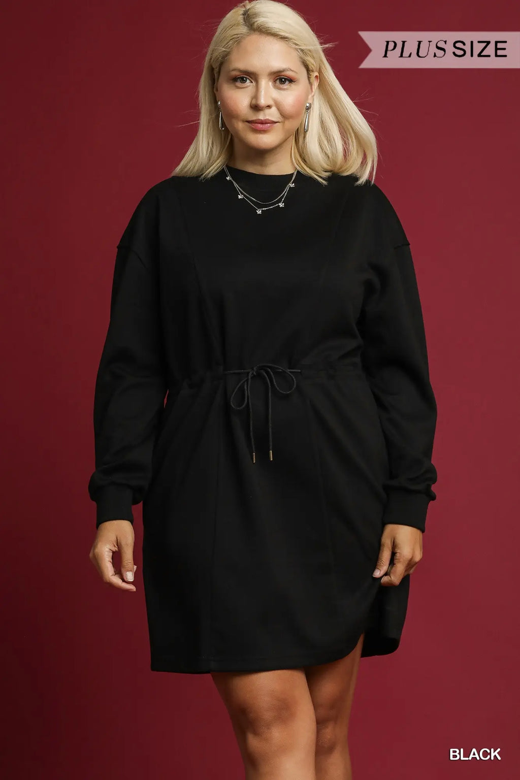 Curvy Black Mini Dress