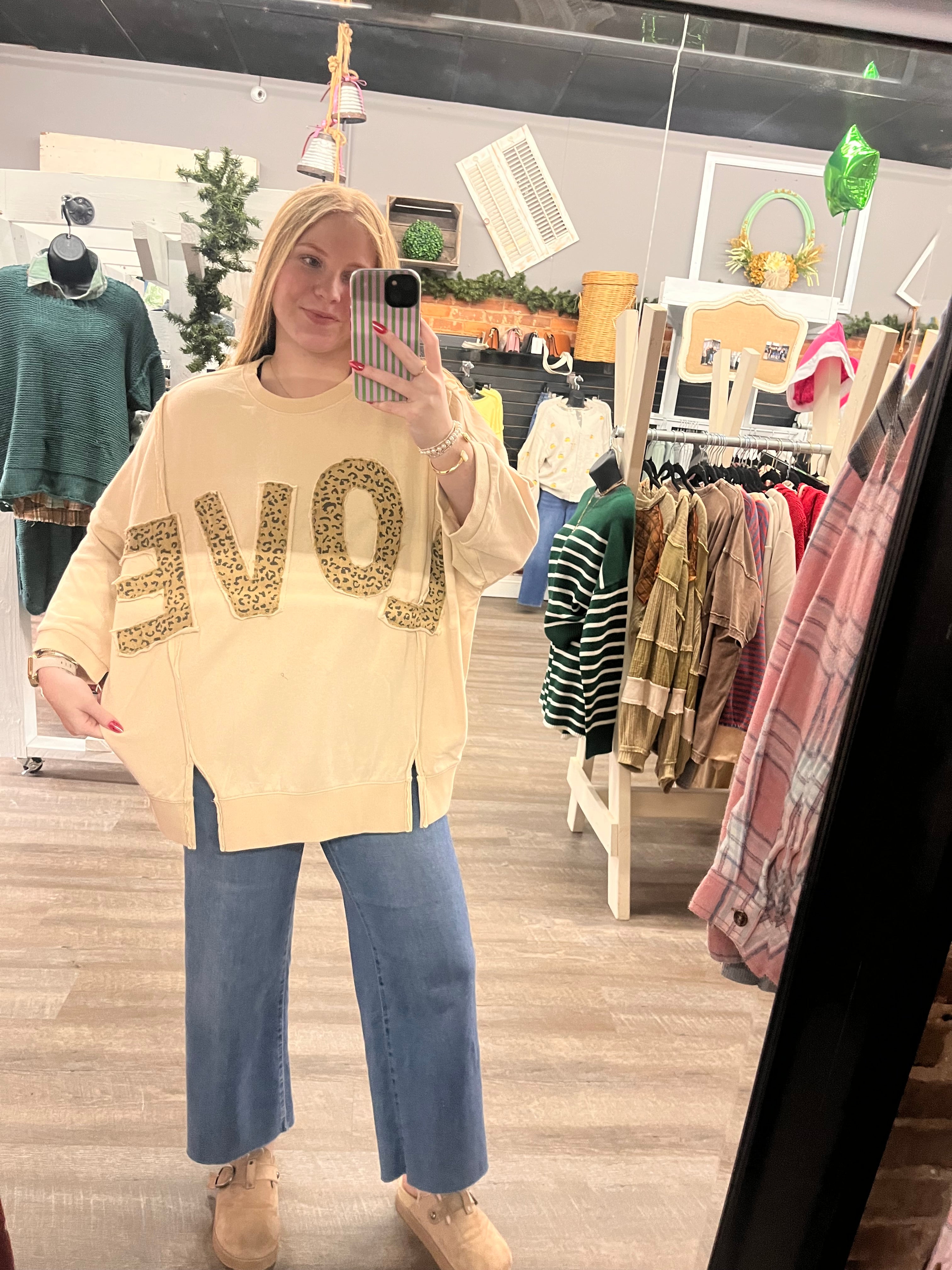 Khaki Love Sweater
