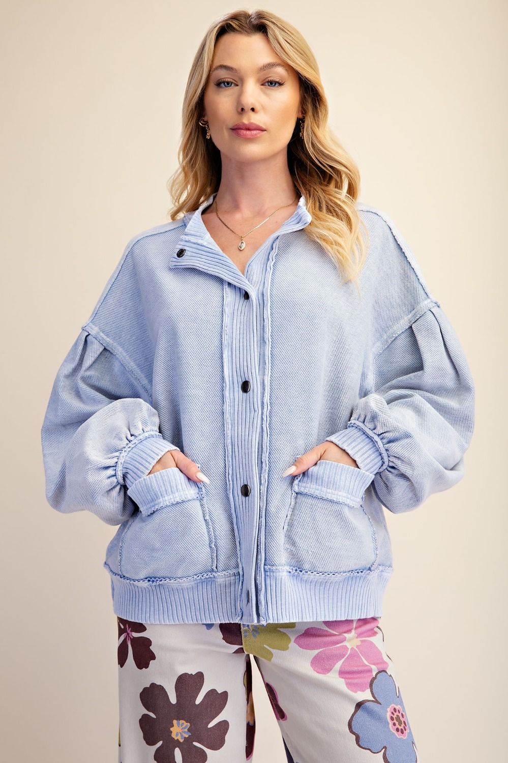 Cotton Blue Cardigan/Jacket
