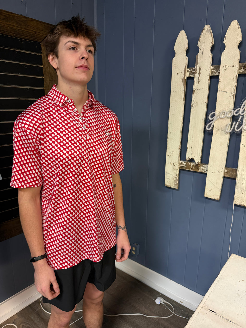 State Pride Polo Red