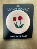 Cherry Jewelry Zip Case