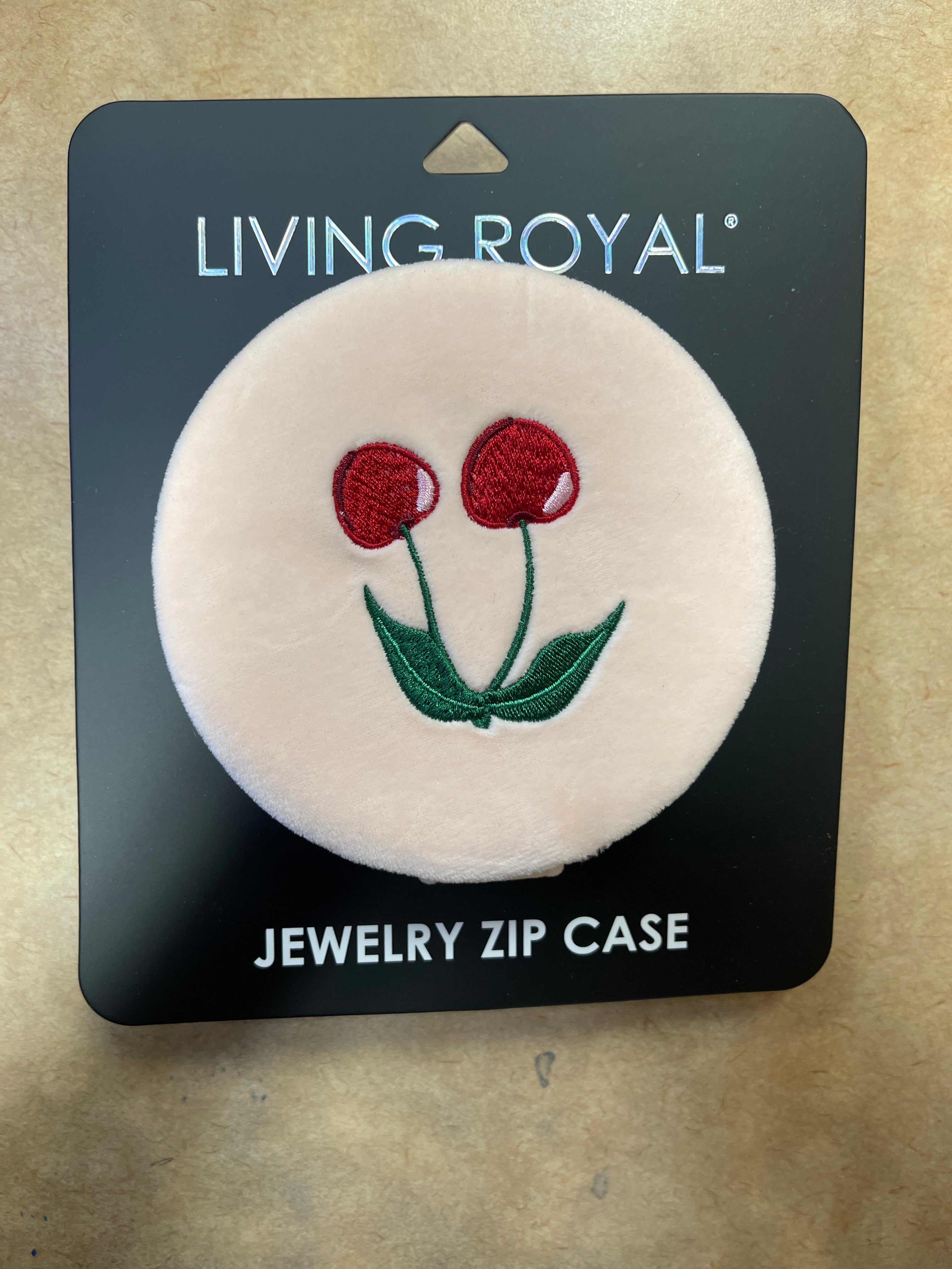 Cherry Jewelry Zip Case